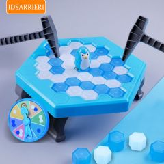 IDSARRIERI——破冰企鹅-创意儿童玩具抖音同款敲冰块拯救亲子互动桌面砸冰块游戏六一儿童节礼物