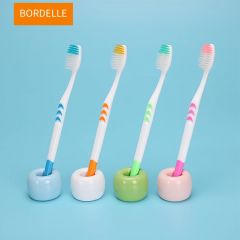 BORDELLE——牙刷-软毛成人家庭装家用超细超软竹炭情侣女套装(4支装）