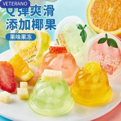 VETERANO——果冻-果味果冻布丁办公室耐吃小零食女生夏天小吃休闲食品儿童（500g)